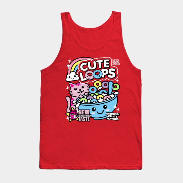 Cute Loops Kawaii Cereal Tank Top by DetourShirts